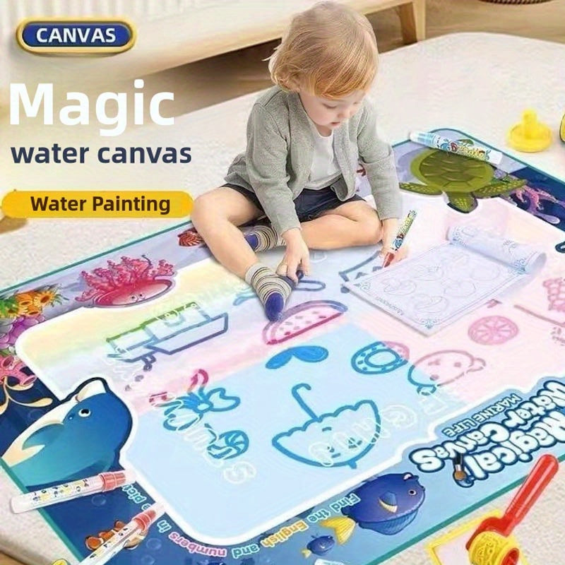 Water Canvas Art Pad for Kids 100x80cm Jungle Theme