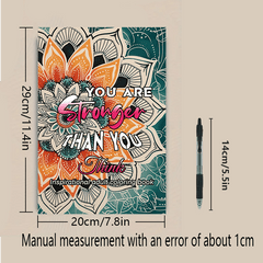 Deluxe Stress Relief Coloring Book 22 Pages Unique Designs Teens Adults Gift