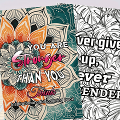 Deluxe Stress Relief Coloring Book 22 Pages Unique Designs Teens Adults Gift
