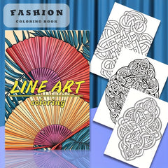 22pg Line Art Coloring Book for Teens & Adults Emotional Release Mixed Patterns