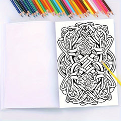 22pg Line Art Coloring Book for Teens & Adults Emotional Release Mixed Patterns