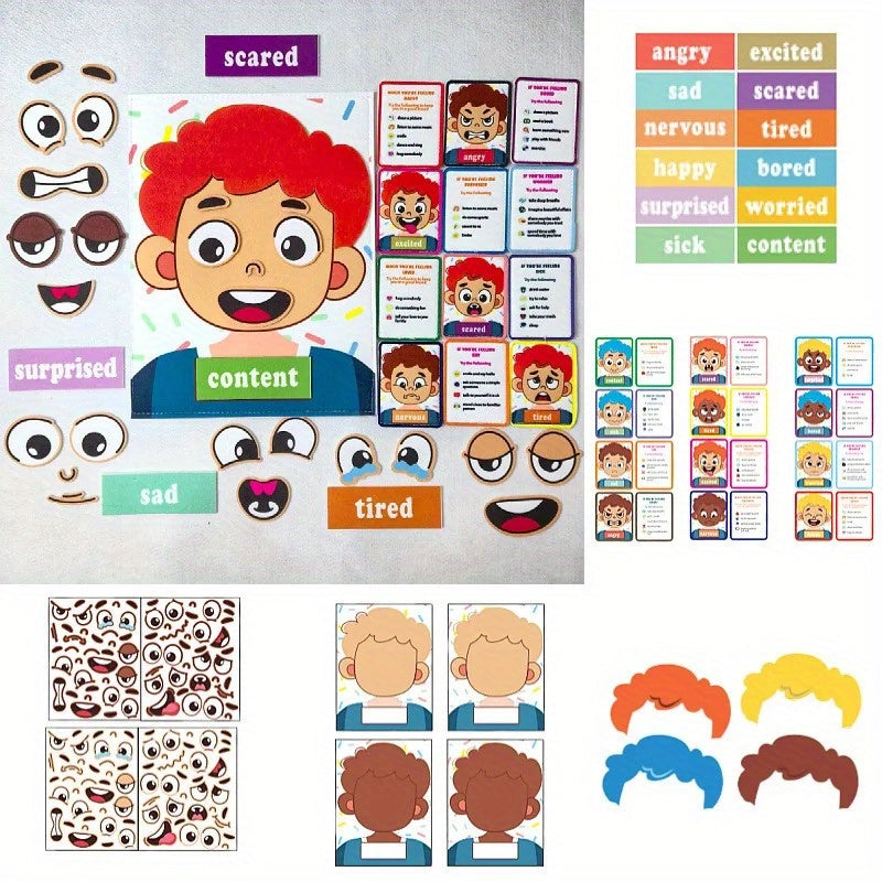 Asoway Sensory Emotional Learning Board Toy for Kids