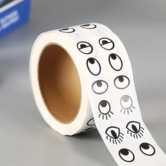 1000pcs Art Eye Stickers Mixed Colors Reusable for Crafts DIY Projects Dolls