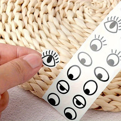 1000pcs Art Eye Stickers Mixed Colors Reusable for Crafts DIY Projects Dolls