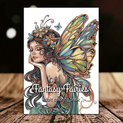 Fantasy Fairy Adult Coloring Book Emotional Release Valenti
