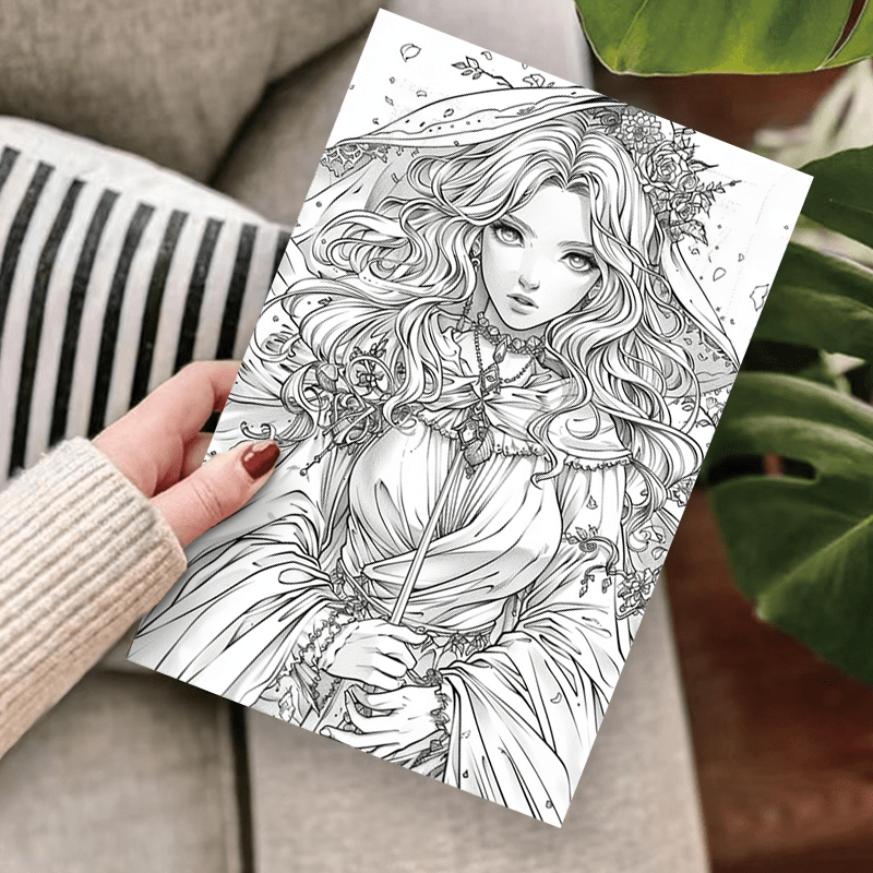 Fantasy Fairy Adult Coloring Book Emotional Release Valenti