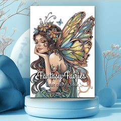 Fantasy Fairy Adult Coloring Book Emotional Release Valenti