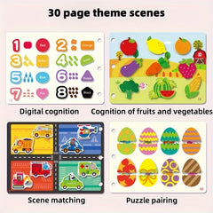 Family Activity Book: Educational Puzzle Toy for Kids