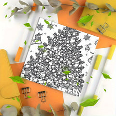 Deluxe Christmas Tree Paint By Number Coloring Book 22 Page