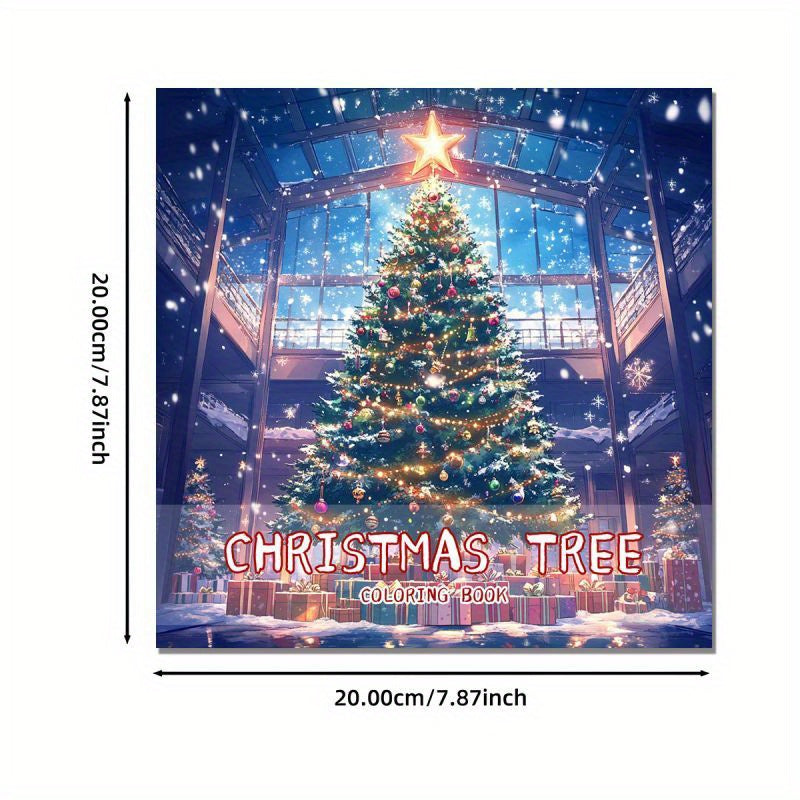 Deluxe Christmas Tree Paint By Number Coloring Book 22 Page
