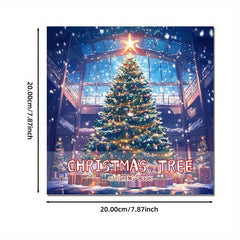 Deluxe Christmas Tree Paint By Number Coloring Book 22 Page
