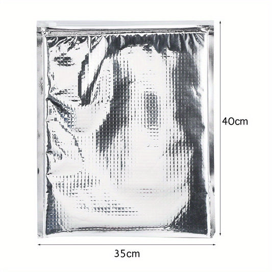 5 Pack Aluminum Foil Food Storage Bags Insulated Cooler Pouches for Picnics