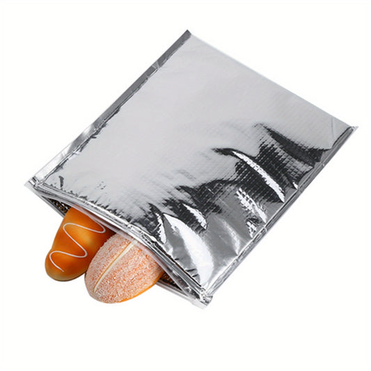 5 Pack Aluminum Foil Food Storage Bags Insulated Cooler Pouches for Picnics