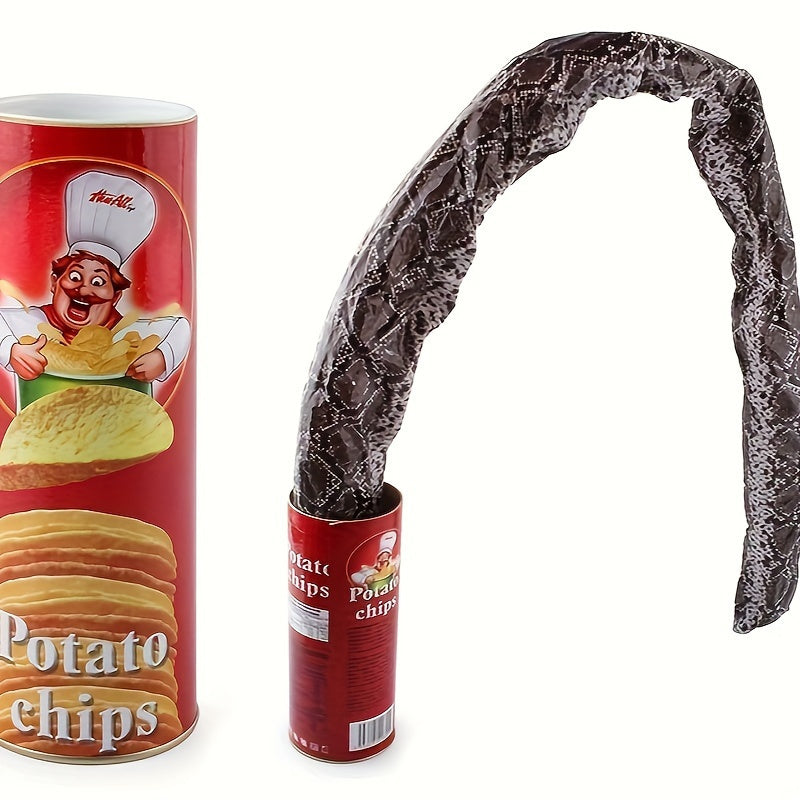 Snake Jumping Potato Chip Can Prank Gift for Birthdays