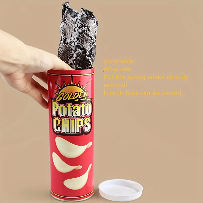 Snake Jumping Potato Chip Can Prank Gift for Birthdays