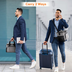 15L Insulated Lunch Bag Adjustable Strap Waterproof Oxford Cloth Cooler