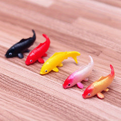 10pcs Mixed Koi Goldfish Plastic Dollhouse Fish Tank Aquarium Decor