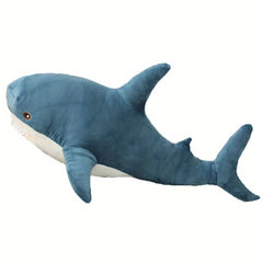 XL Plush Shark Stuffed Animal Soft Fabric Grey/Pink