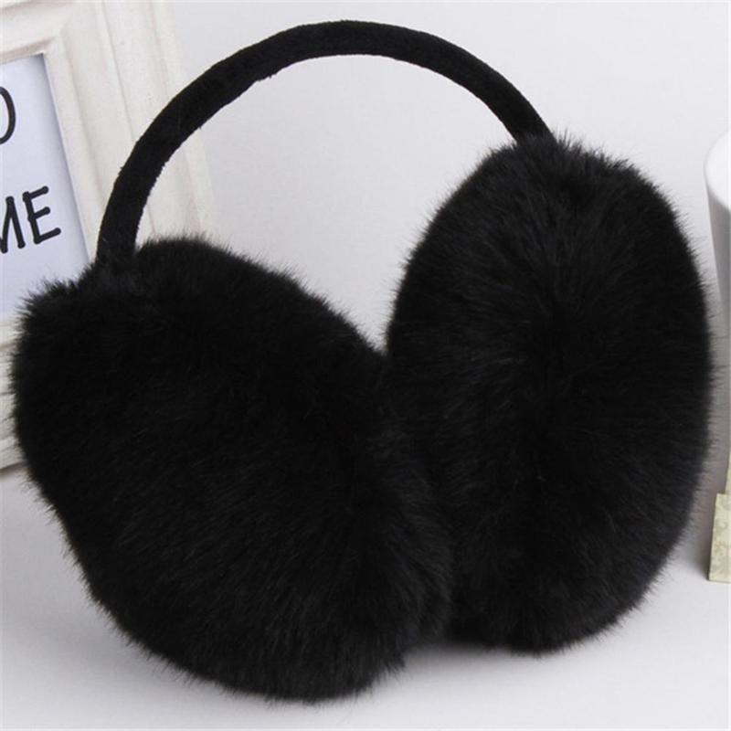 Winter Ear Warmer Soft Faux Fur Hat with Buckle Closure for Women and Men