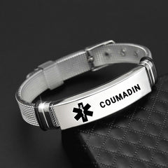 PU Silicone Stainless Steel Bracelet for Casual Attire