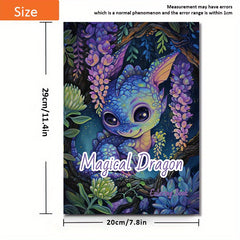 Magical Dragon Coloring Book - Deluxe Edition with 22 Thick Pages