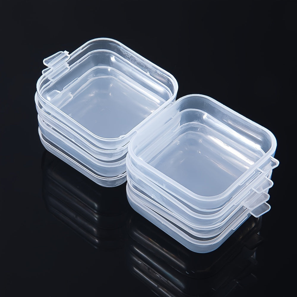 5pcs Mini Plastic Storage Box Set for Pills Jewelry Portable Pill Storage