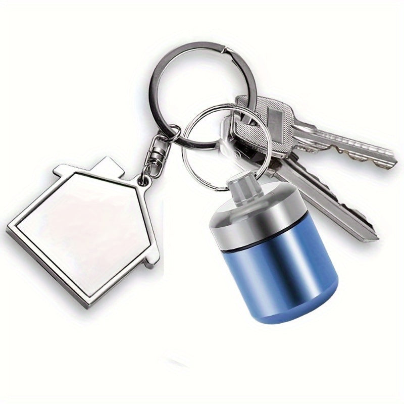 Waterproof Pill Container Mini Box Keychain Metal Organizer Portable Pocket
