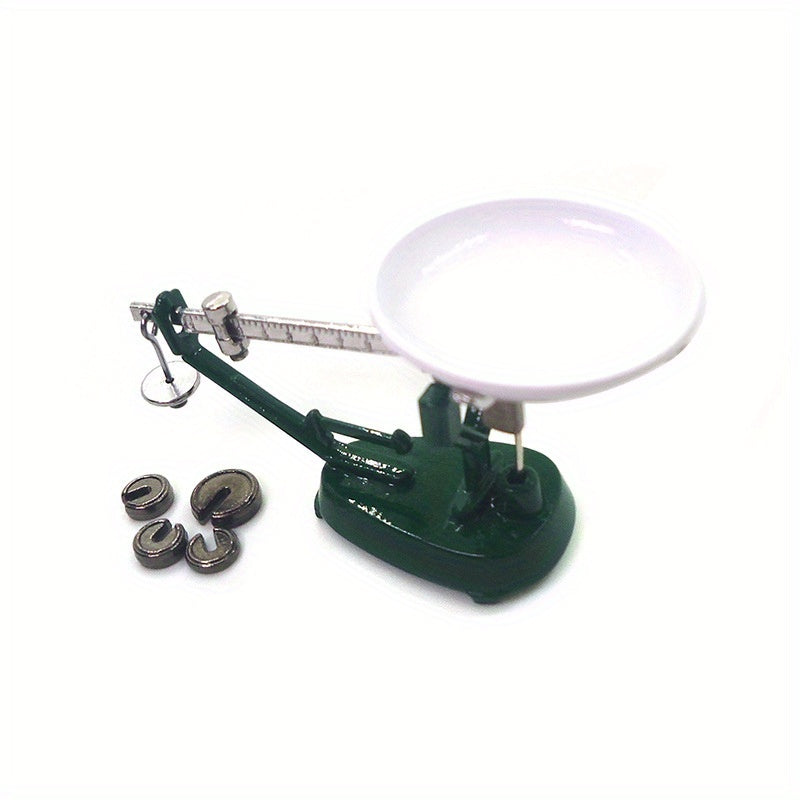 Mini Mechanical Platform Scale Green Metal Old fashioned Disc Scale ...