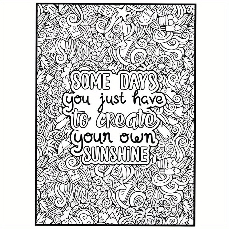 Deluxe Coloring Book: 22 Pages of Inspiration on Thick Paper