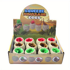 Dinosaur Squeeze Toy Soft Rubber Colorful Fun Play Kids Gift
