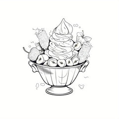 Deluxe Fruit Desserts Paint By Number Kit for Adults