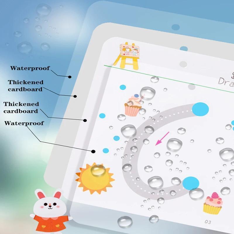 96 Page Reusable Magic Tracking Workbook for Kids with Bold Lines