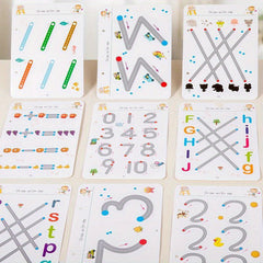 96 Page Reusable Magic Tracking Workbook for Kids with Bold Lines