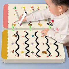96 Page Reusable Magic Tracking Workbook for Kids with Bold Lines