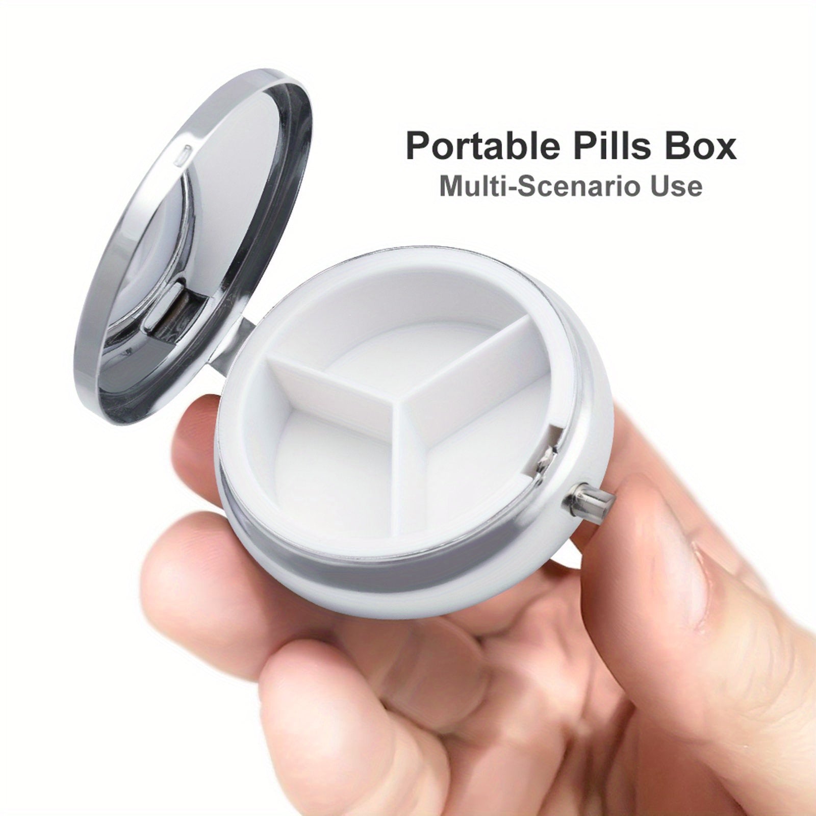 Retro Jesus Pill Box 3 Compartment Medicine Organizer