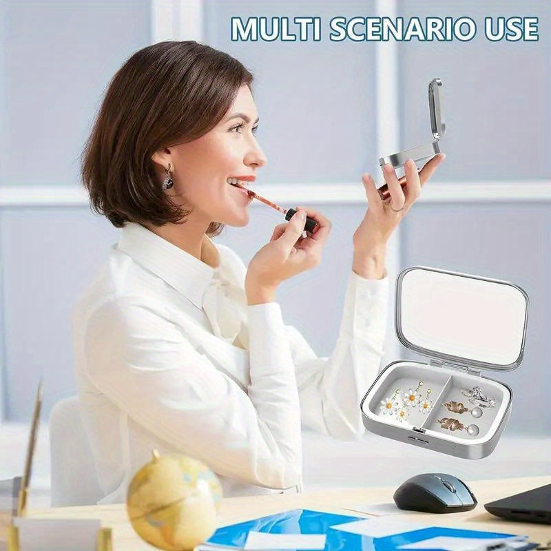 Stained Glass Trees Pill Box 2 Compartment Medicine Case