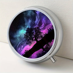 3 Compartment Pill Organizer Night Sky