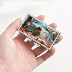 Bird Pattern Printed Rectangular Medicine Box 7 Compartment Pill Box