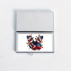 Butterfly Pattern 7 Compartment Pill Box for Travel