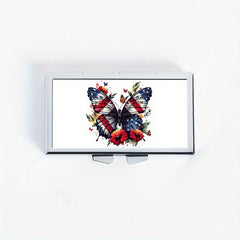 Butterfly Pattern 7 Compartment Pill Box for Travel