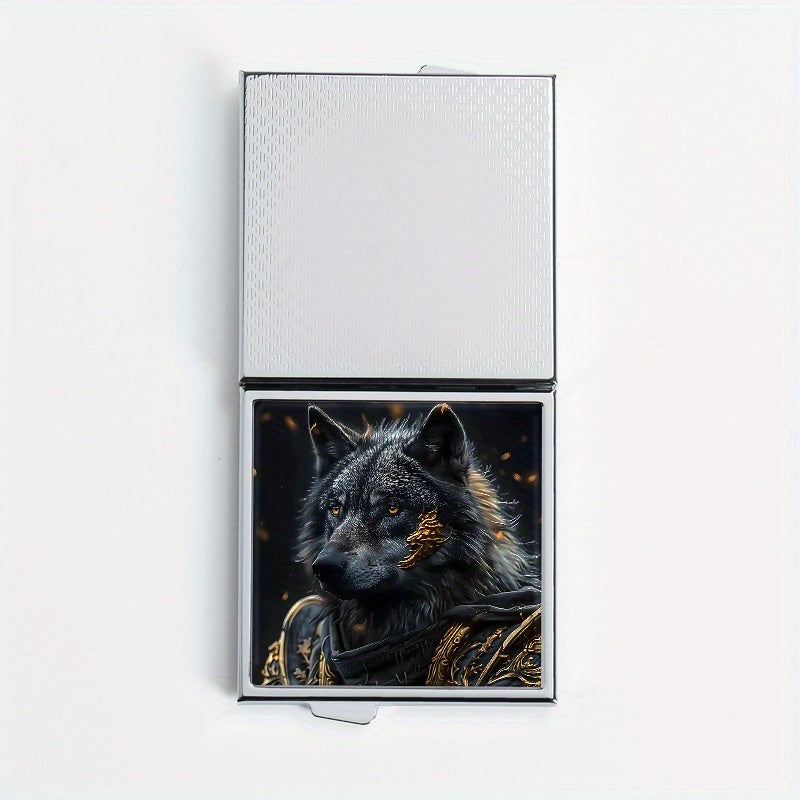 Wolf Armor Square Pill Box 4 Compartments Portable Medicine Organizer