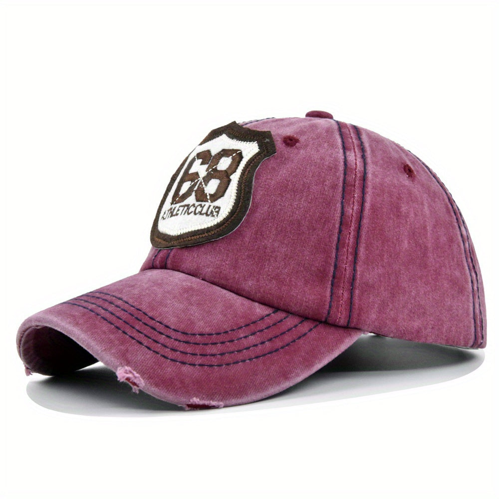 Vintage Distressed Dad Hat Embroidery Patch Baseball Cap