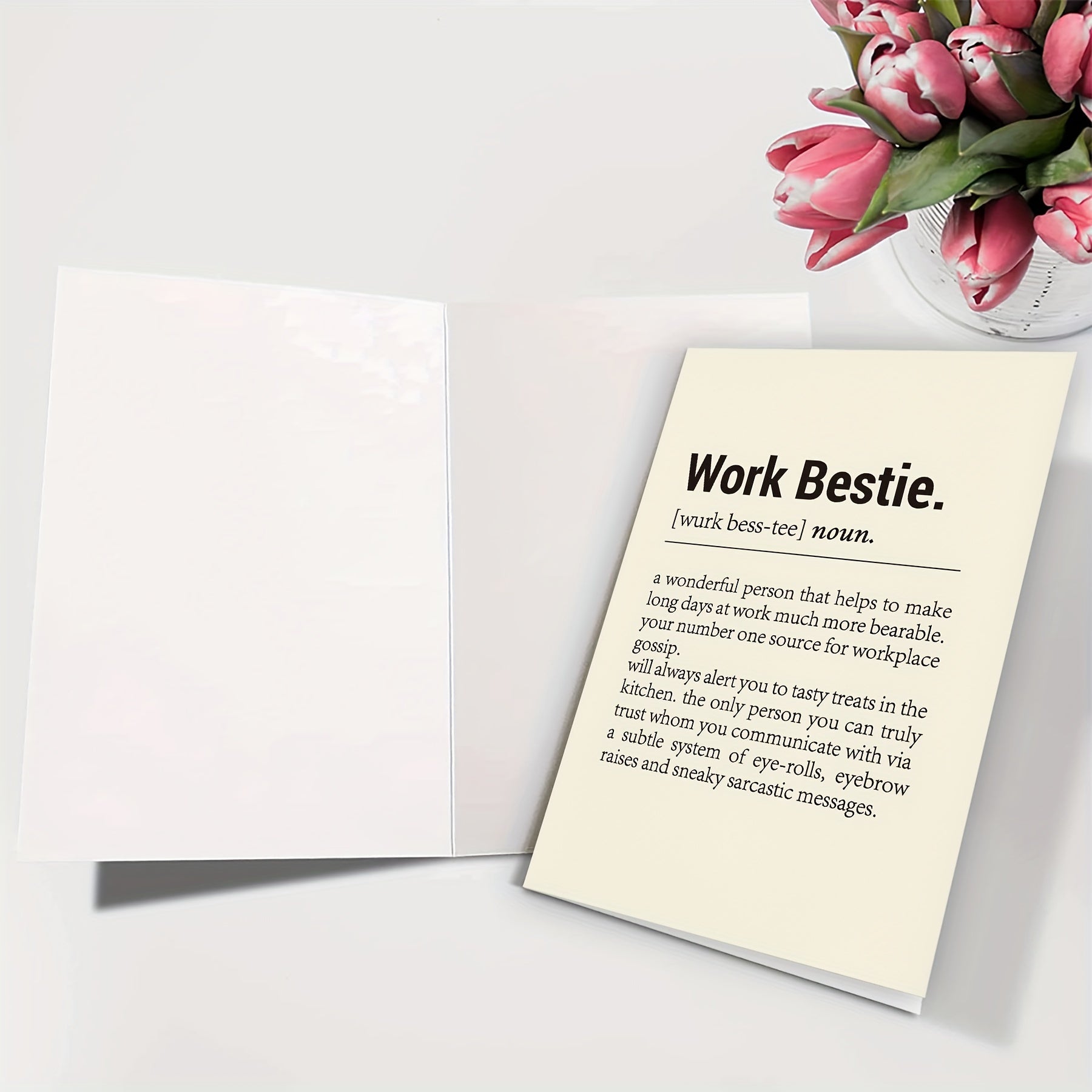 Funny Birthday Card For Coworker Women Work Bestie