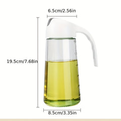2pcs Glass Dispenser Bottle BPA Leak-proof Pot Storage Seasoning Vinegar