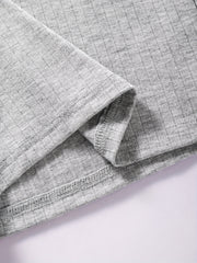 Casual Solid Ribbed Shorts Women's Clothing
