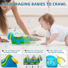 Elephant Musical Light-Up Baby Toy for 6-12 Months