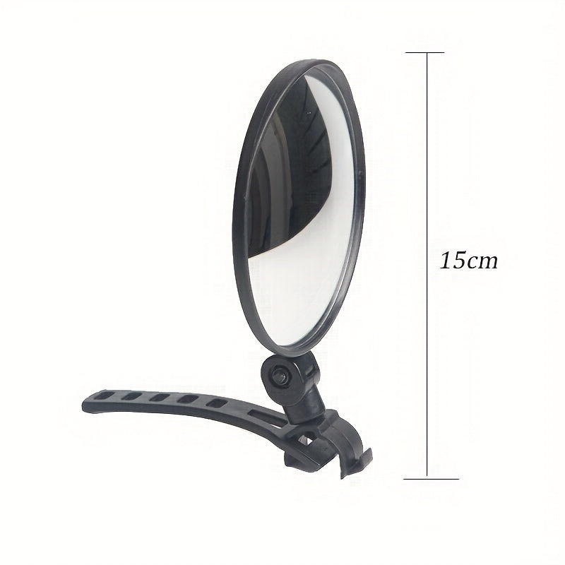 360 Degree Rotating Bike Mirror for Rear View Safety Universal Handlebar Mount