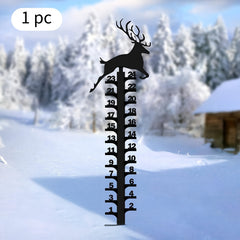 Creative Elk Metal Snow Gauge Large Iron Snow Measuring Ruler