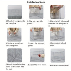 Stackable Transparent Shoe Box with Dustproof Bag for Action Figures Storage