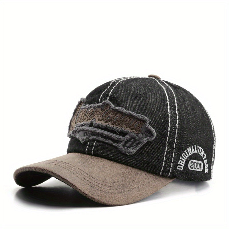 Japanese Retro Denim Peaked Cap Sun Protection Baseball